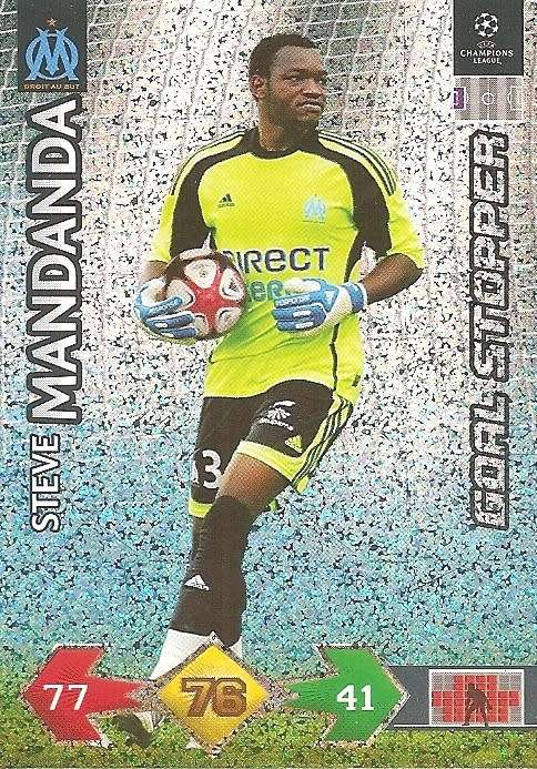 S. MANDANA - PANINI `CHAMPIONS LEAGUE S/STRIKES` 2009/10 - FOIL `GOAL STOPPER` TRADING CARD