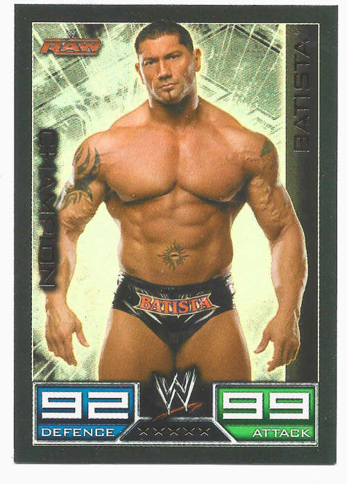 BATISTA - TOPPS `SLAM ATTAX` 2008/09 1st SERIES - RARE FOIL `CHAMPION` TRADING CARD