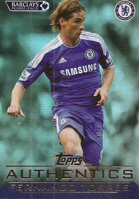 TOPPS `AUTHENTICS EPL` 2011/2012 - ULTRA RARE SEALED `BOX with FULL 50 CARD SET` 10 SEALED PACKETS