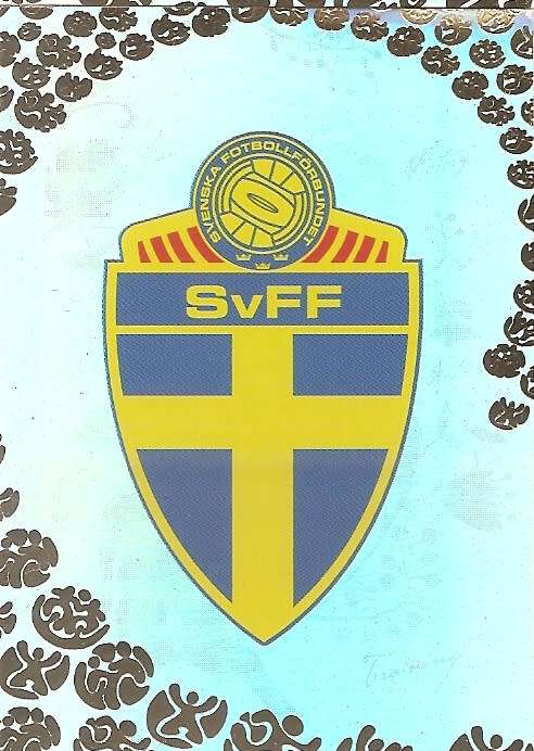 SWEDEN - PANINI `UEFA EURO 2008 PREMIUM` COLLECTION - FOIL `LOGO` TRADING CARD 19