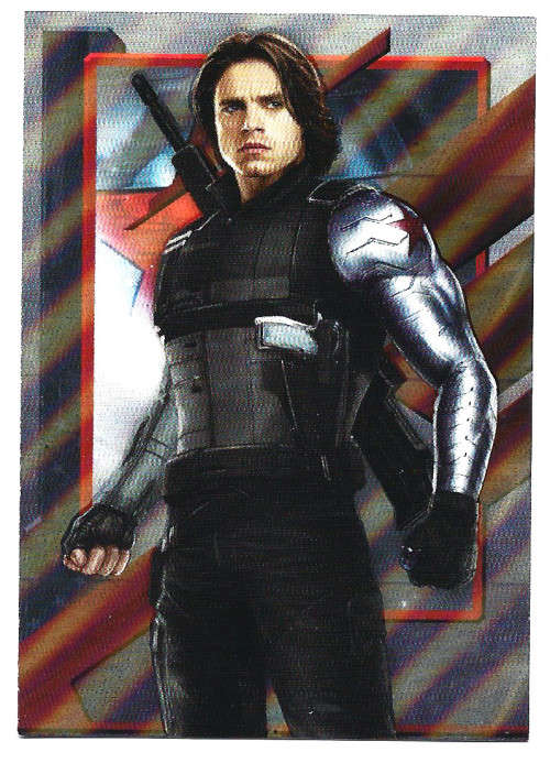WINTER SOILDIER - MARVEL `MARVEL CIVIL WAR 2016` - FOIL TRADING CARD 41