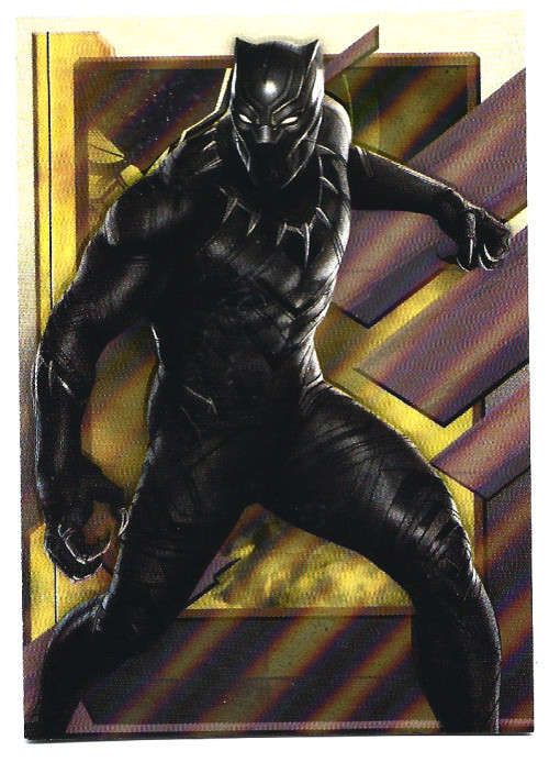 BLACK PANTHER - MARVEL `MARVEL CIVIL WAR 2016` - FOIL TRADING CARD 50