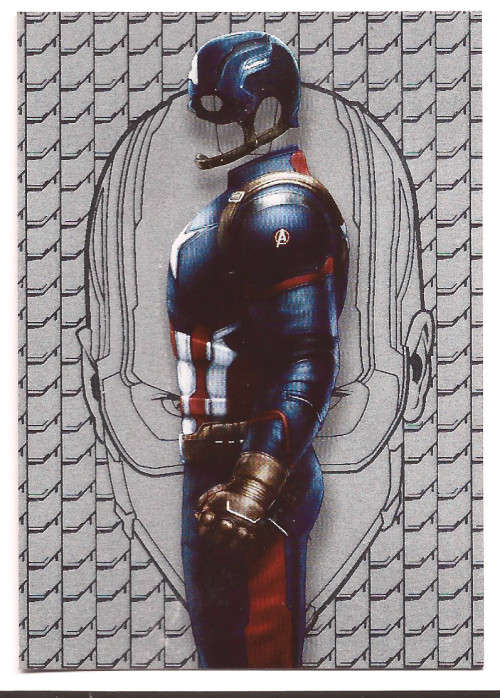 CAPTAIN AMERICA - MARVEL `MARVEL CIVIL WAR 2016` - FOIL TRADING CARD 73