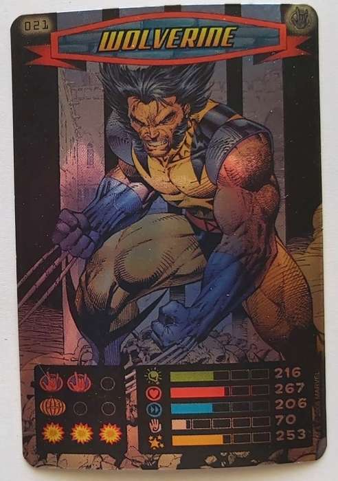 WOLVERINE - MARVEL `SPIDERMAN 2011 COLLECTION` - FOIL TRADING CARD 21