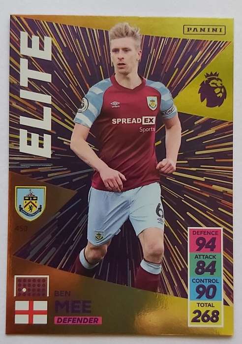 BAN MEE - PANINI Adrenalyn EPL 2021/2022 - GOLD `ELITE` TRADING CARD 450