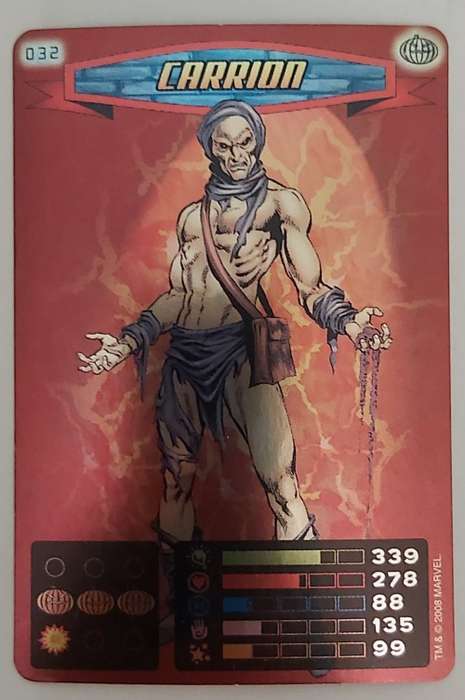 CARRION - MARVEL `SPIDERMAN 2011 COLLECTION` - FOIL TRADING CARD 32
