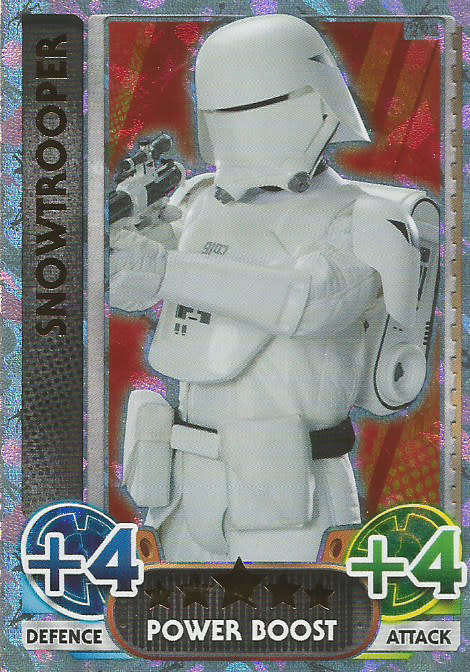 STORMTROPPER - TOPPS `STAR WARS FORCE ATTAX` 2015/16 - GOLD RAINBOW FOIL  TRADING CARD 222