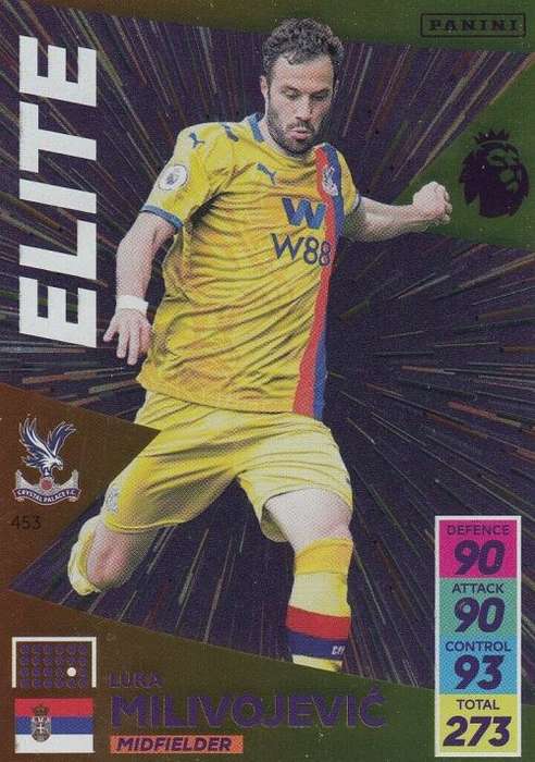 LUKA MILIVOJEVIC - PANINI Adrenalyn EPL 2021/2022 - GOLD `ELITE` TRADING CARD 453