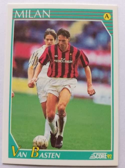 MARCO VAN BASTEN(Holand/AC Milan) - SCORE `Italian SERIE A` 1992 - RARE TRADING CARD B