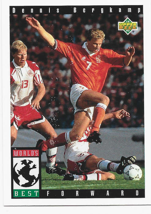 DENNIS BERGKAMP (Arsenal/Holland) - FIFA WORLD CUP 1994 USA `UPPER DECK`  - `BASE` TRADING CARD 112