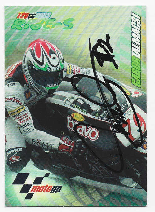 GABOR TALMACSI  - MOTO GP 2003 COLLECTION - 125cc RIDER `AUTOGRAPHED` TRADING CARD