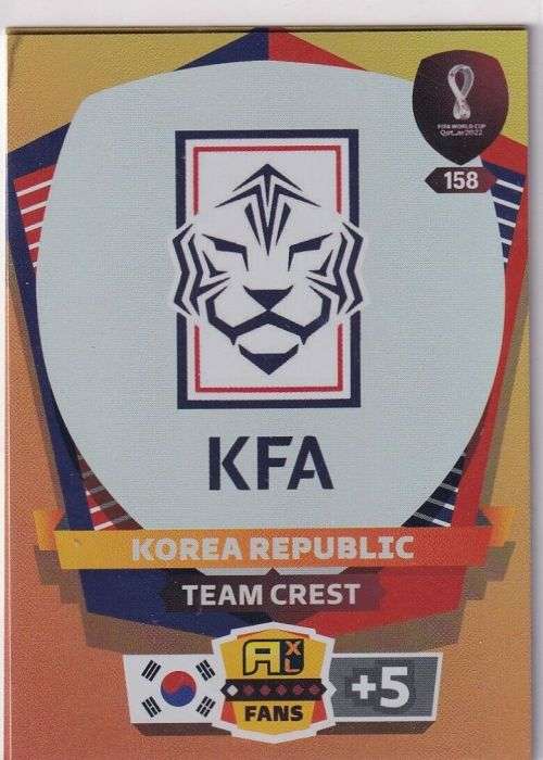 Panini FIFA World Cup 2022 Qatar Team Crest Trading Card 158