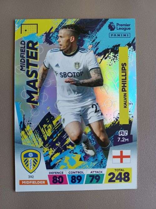 KALVIN PHILLIPS - PANINI  English Premier League 2022/23 - `MID. MASTER` TRADING CARD 392