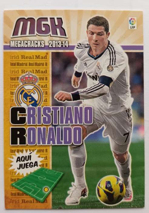 CRISTIANO RONALDO - MEGACRACKS MGK `LA LIGA` 2013/14 - RARE TRADING CARD 216