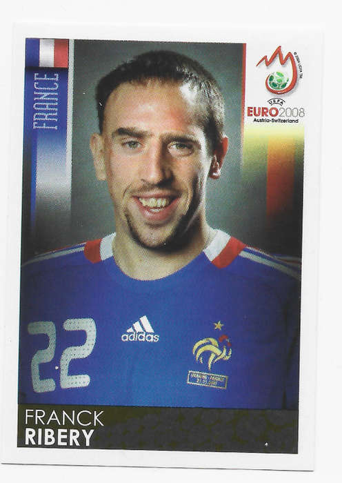 FRANCK RIBERY - PANINI EUFA EURO 2008 STICKER COLLECTION - RARE STICKER 351