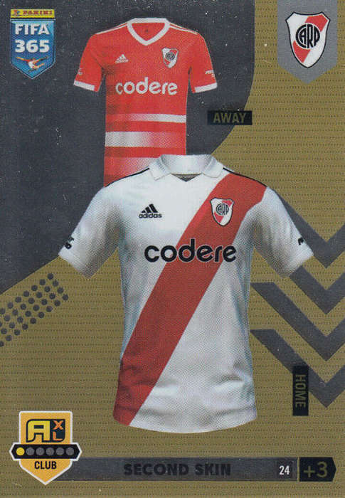 RIVER PLATE - PANINI `FIFA 365 COLLECTION` 2023 - `SECOND SKIN` FOIL TRADING CARD 24