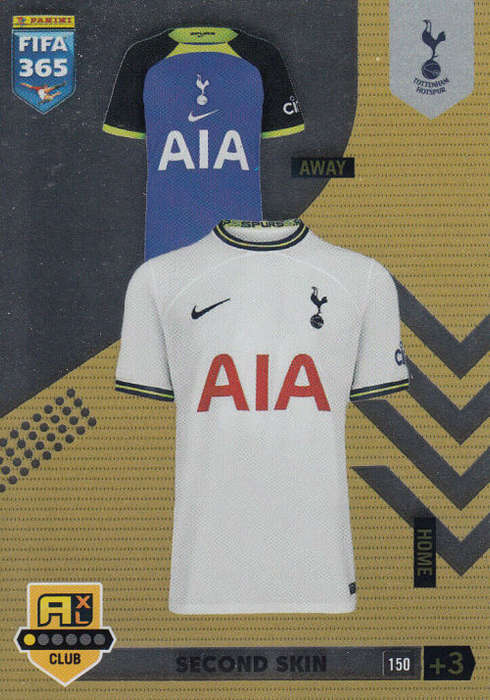 TOTTENHAM HOTSPURS - PANINI `FIFA 365 COLLECTION` 2023 - `SECOND SKIN` FOIL TRADING CARD 150