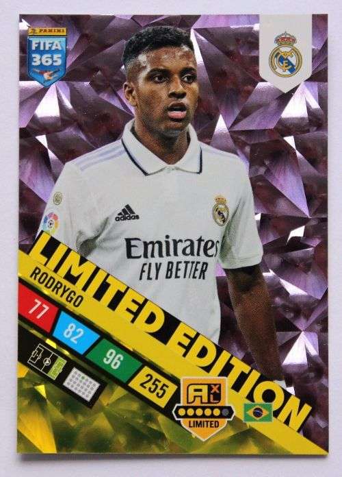 RODRYGO - PANINI `FIFA 365 COLLECTION` 2023 - GOLD `LIMITED EDITION` FOIL TRADING CARD