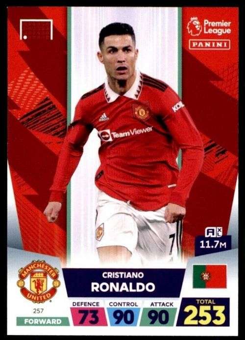 CRISTIANO RONALDO - PANINI ADRENALYN EPL 2022/23 - BASE TRADING CARD