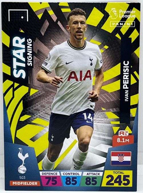 IVAN PERISIC - PANINI  English Premier League 2022/23 - `STAR SIGNING` TRADING CARD 503