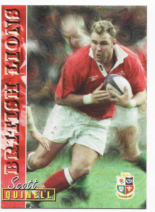 SCOTT QUINNELL - RUGBY 1997 COLLECTION by PANINI - VERY RARE `BASE` TRADING CARD 90