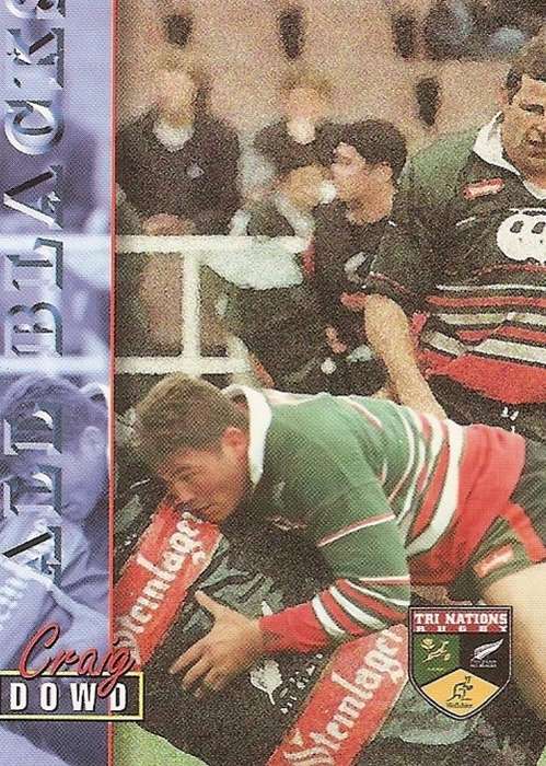 CRAIG DOWD - RUGBY 1997 COLLECTION by PANINI - VERY RARE `BASE` TRADING CARD 34