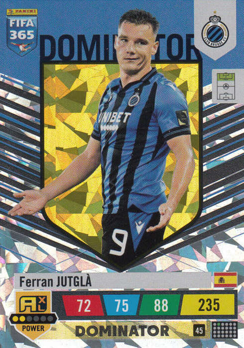 FERRAN JUTGLA  - PANINI `FIFA 365 COLLECTION` 2023 - `DOMINATOR` FOIL TRADING CARD 45