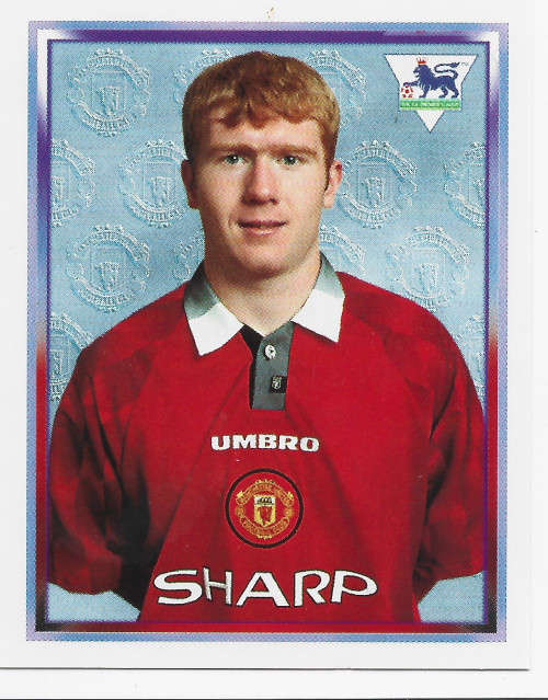 PAUL SCHOLES - MERLIN Premier League Sticker collection 1998 - RARE `STICKER` 356