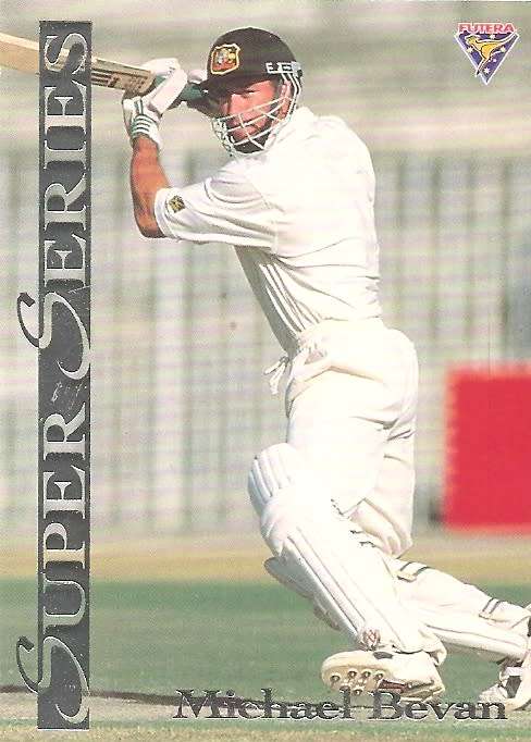 MICHAEL BEVAN - FUTERA 1994 CRICKET `SUPER SERIES`  COLLECTION - FOIL `INSERT` TRADING CARD SS21