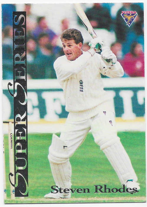 STEVEN RHODES - FUTERA 1994 CRICKET `SUPER SERIES`  COLLECTION - FOIL `INSERT` TRADING CARD SS31