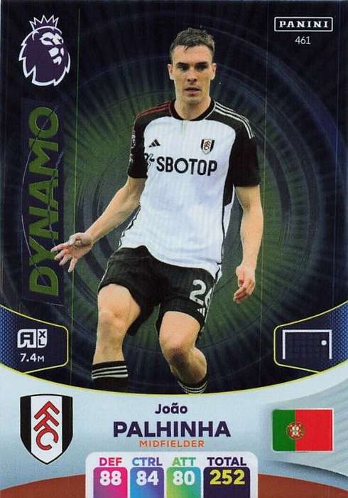 JOAO PALHINHA - PANINI English Premier League 2023/24 -FOIL `DYNAMO` TRADING CARD 461