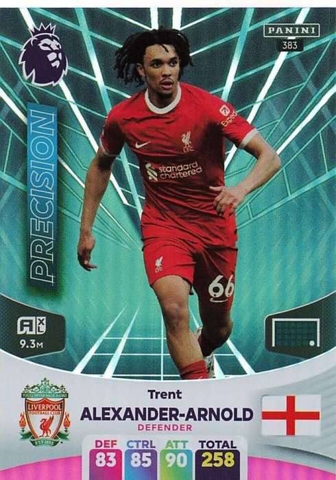 TRENT A. ARNOLD - PANINI English Premier League 2023/24 -FOIL `PRECISION` TRADING CARD 383