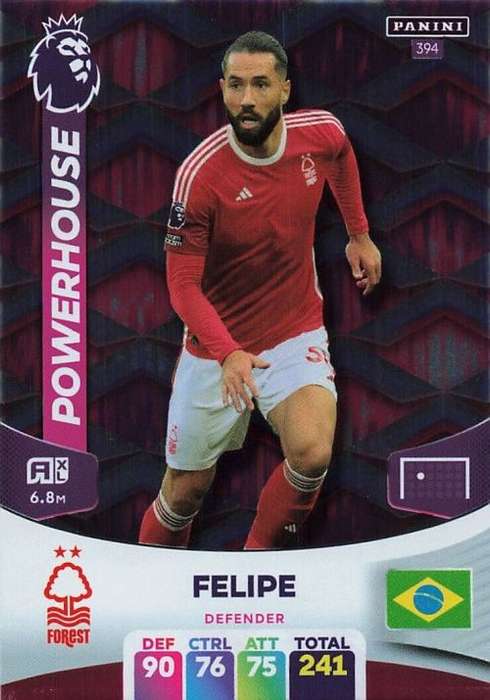 FELIPE - PANINI English Premier League 2023/24 -FOIL `POWERHOUSE` TRADING CARD 394