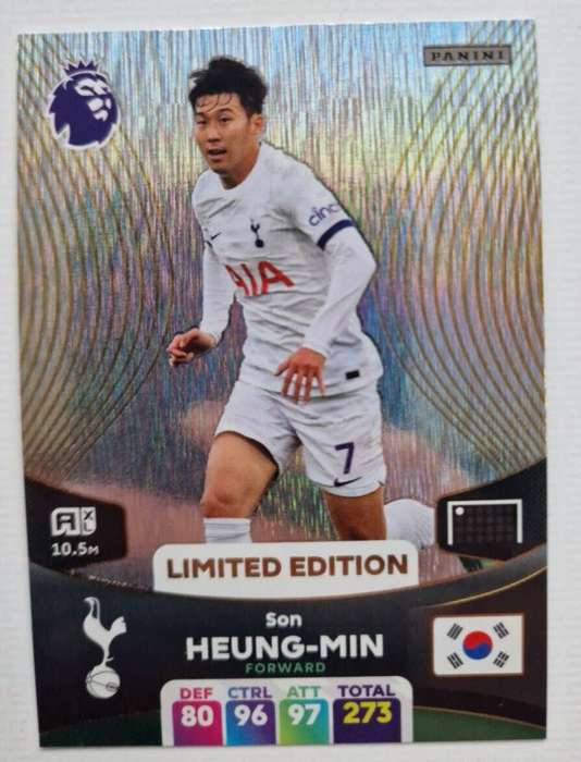 SON HEUNG MIN - PANINI English Premier League 2023/24 -  `LIMITED EDITION` TRADING CARD