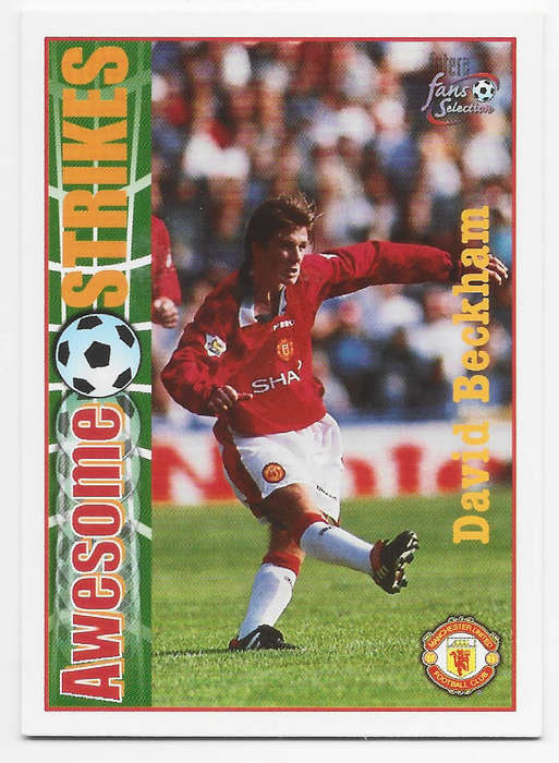 DAVID BECKHAM - FUTERA `MANCHESTER UNITED` FANS SELLECTION 1997 - BASE TRADING CARD 55