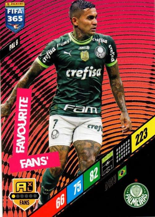 DUDU - PANINI `FIFA 365 COLLECTION` 2024 - `FANS FAVOURITE` FOIL TRADING CARD PAL6