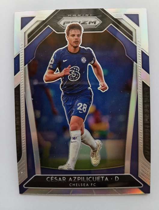 CESAR AZPILICUETA (Chelsea) - PANINI P/League PRIZM 2021 - `PRIZM PARALLEL` TRADING CARD 212