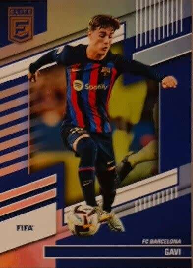 GAVI (Barcelona) - PANINI DONRUSS ELITE EPL 2023 - FOIL TRADING CARD 60