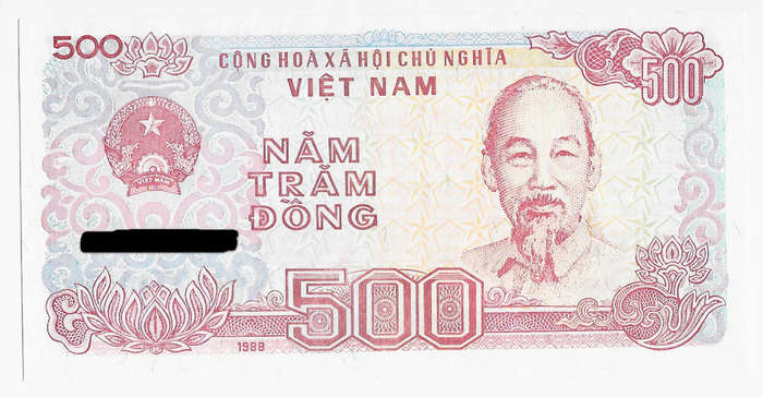 VIETNAM BANK - 500 DONG BANK NOTE 1988 - UNC CONDITION