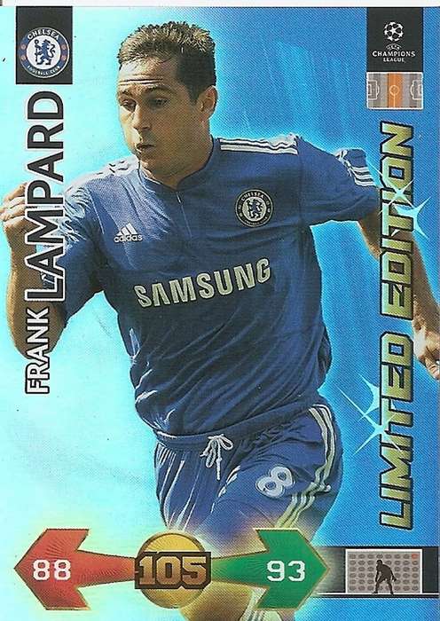 FRANK LAMPARD - PANINI `CHAMPIONS LEAGUE SUPER STRIKES` 2009/10 - RARE `LIMITED EDITION CARD