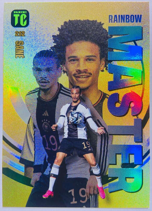 LEROY SANE - PANINI `TOP CLASS` 2024 - RARE FOIL `RAINBOW MASTER` TRADING CARD 212