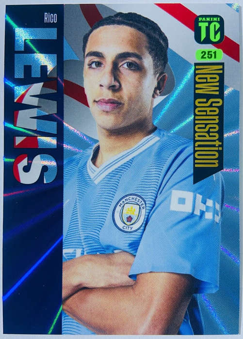RICO LEWIS - PANINI `TOP CLASS` 2024 - RARE FOIL `NEW SENSATION` TRADING CARD 251