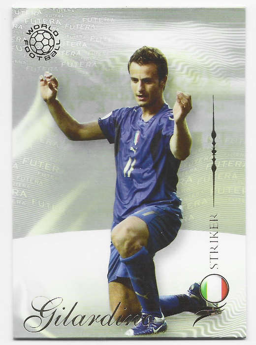 ALBERTO GIRALDINO (Italy) - FUTERA WORLD FOOTBALL 2007 COLLECTION - RARE TRADING CARD 152