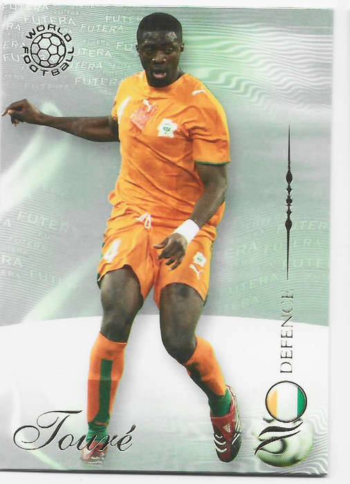 KOLO TOURE (Ivory Coast) - FUTERA WORLD FOOTBALL 2007 COLLECTION - RARE TRADING CARD 61