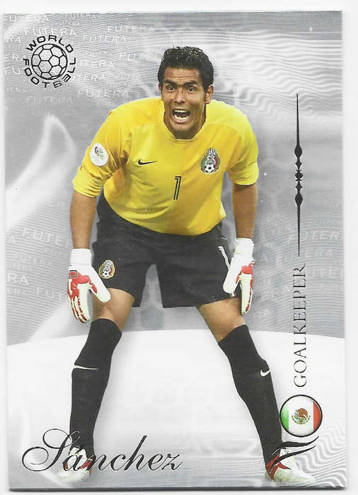 OSWALDO SANCHEZ (Mexico) - FUTERA WORLD FOOTBALL 2007 COLLECTION - RARE TRADING CARD 13