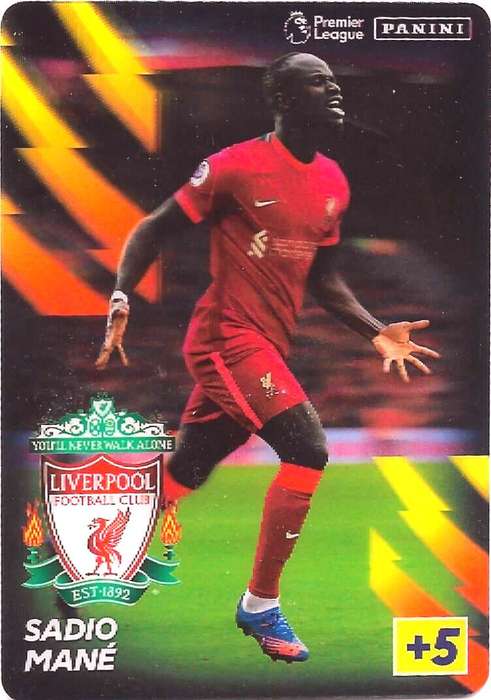 SADIO MANE - PANINI Adrenalyn EPL 2021/2022 - LENTICULAR `3D` TRADING CARD