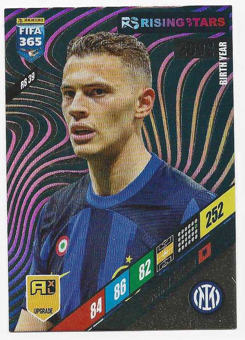 KRISTIAH ASLLANI - PANINI `FIFA 365 COLLECTION` UPD. 2024 - `RISING STAR` FOIL TRADING CARD RS39