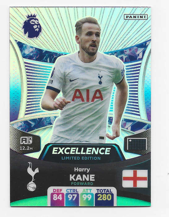 HARRY KANE (Spurs) - PANINI English Premier League 2023/24 - RARE `EXCELLENCE` TRADING CARD