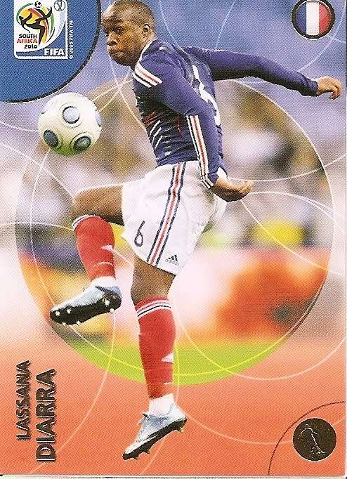 LASSANA DIARRA (France) - PANINI PREMIUM `WORLD CUP 2010` - PREMIUM `BASE` TRADING CARD 103