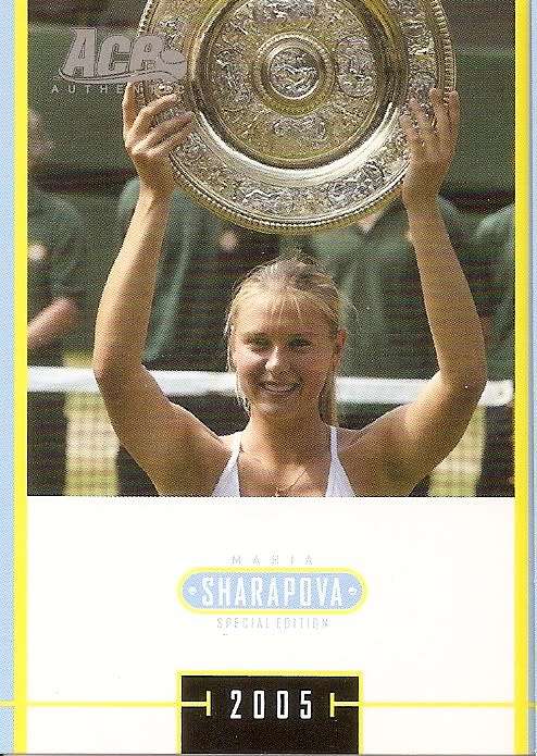 MARIA SHARAPOVA - TENNIS ACE AUTHENTIC 05 `SPECIAL EDITION` - LOT of 4 RARE TRADING CARDS - B